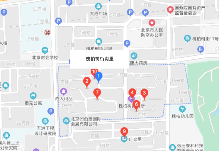 槐柏树街南里社区