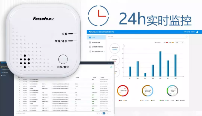 赋安消防NB-IoT智慧烟感24小时监控