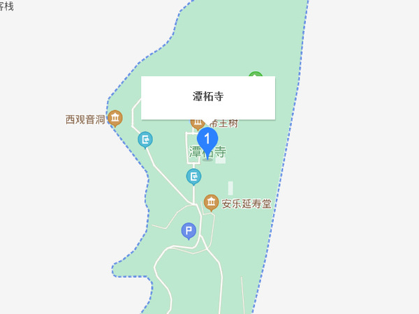 潭柘寺游览地图图片