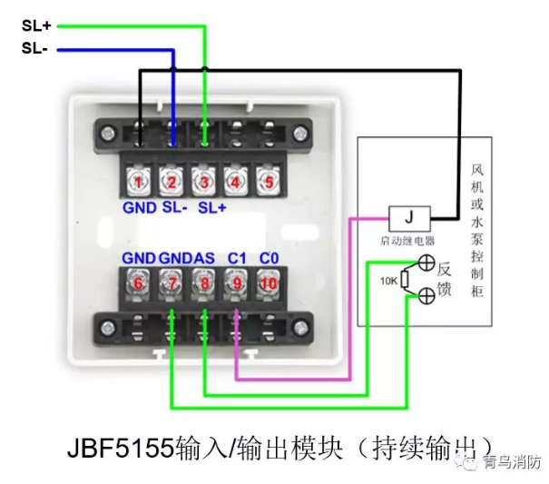 a02配接外购开关量探测器jbf4171隔离模块01树状分支接线02环形接线
